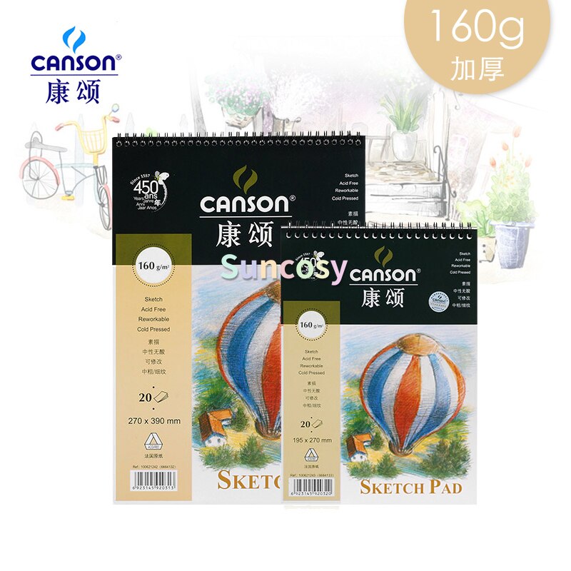 Canson 160g ġ е 20  8K 16K,   Sprial Dr..